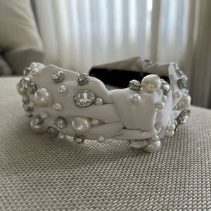 Lele Sadoughi x Stoney Clover blanc headband